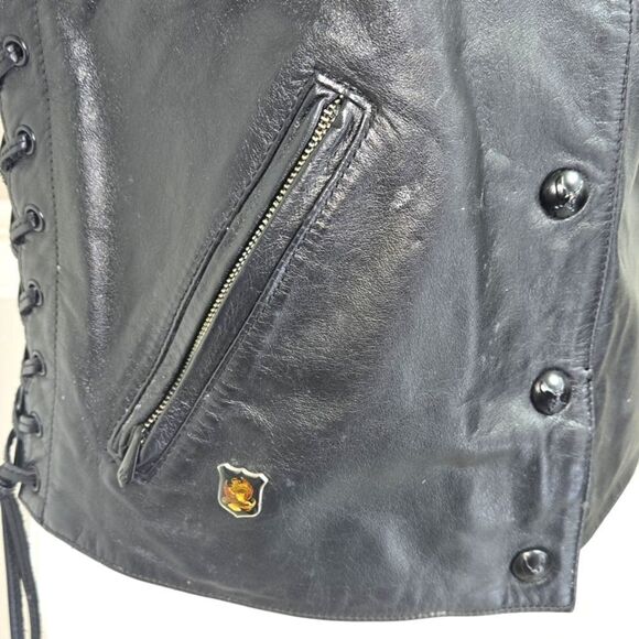 NWOT Authentic Harley Davidson Leather Vest - Picture 5 of 14
